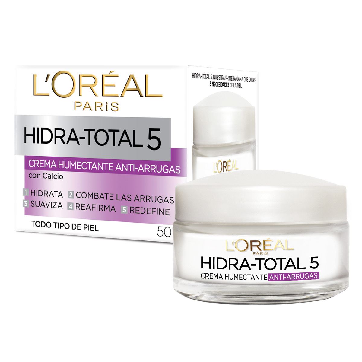 Crema Hidratante Antiarrugas Hidra Total L Or Al Paris