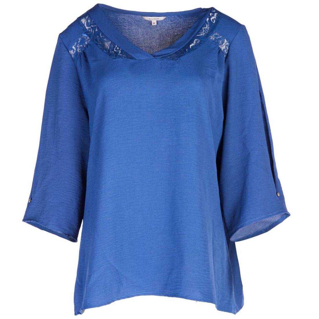 Blusa Lisa Con Escote En V Ann Miller Para Mujer Curvy