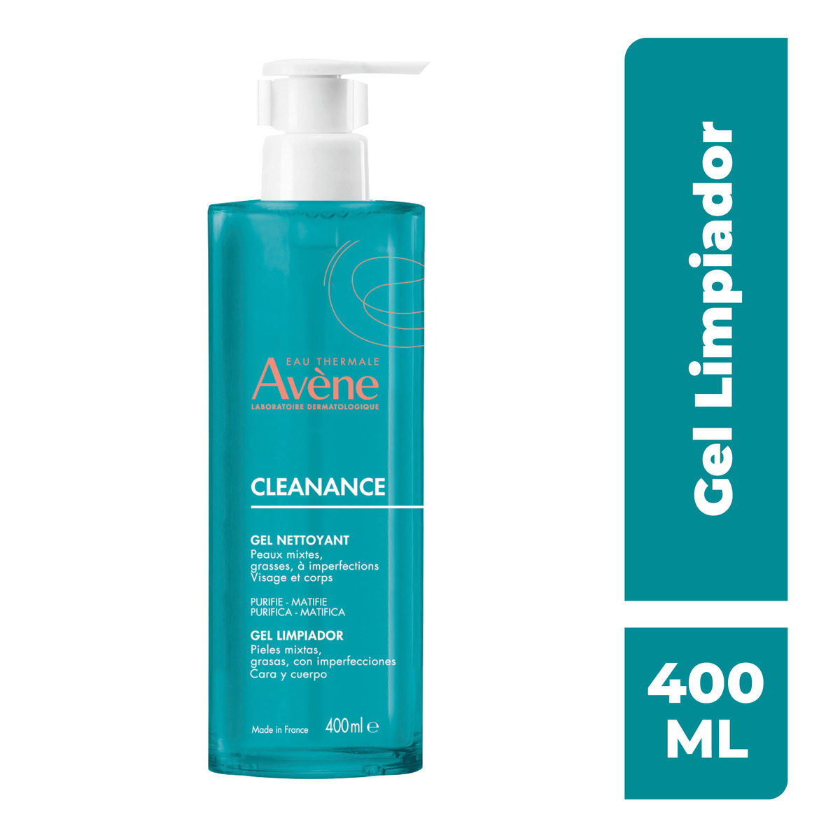 Gel Limpiador para Piel Grasa 400Ml Avène Cleanance