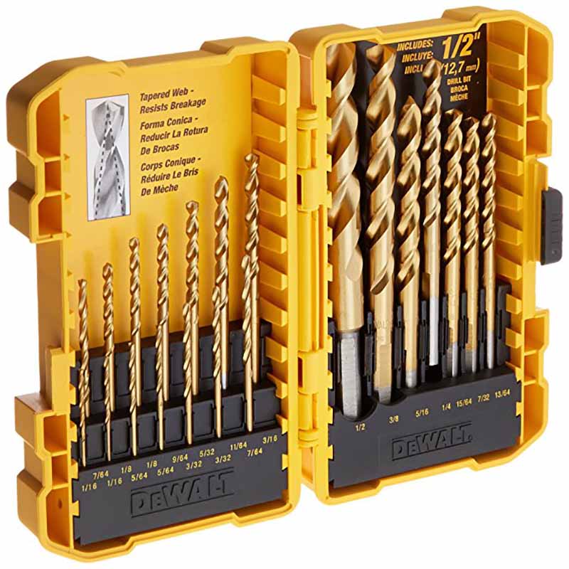 Juego De Brocas Titanio Para Madera Pzs Dw Dewalt