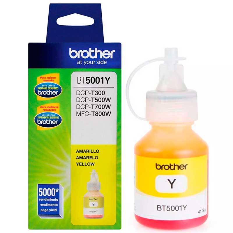 Kit De 4 Tintas BROTHER BTD60BK BT5001Y BT5001M BT5001C