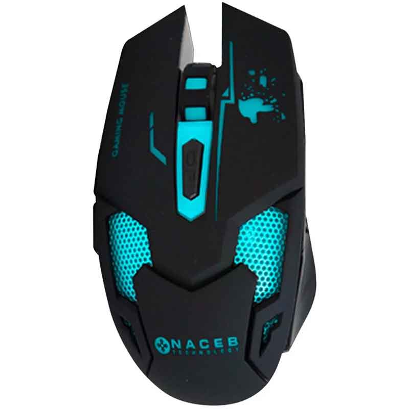 Mouse Gamer Naceb Dpi Rgb Usb Negro Na