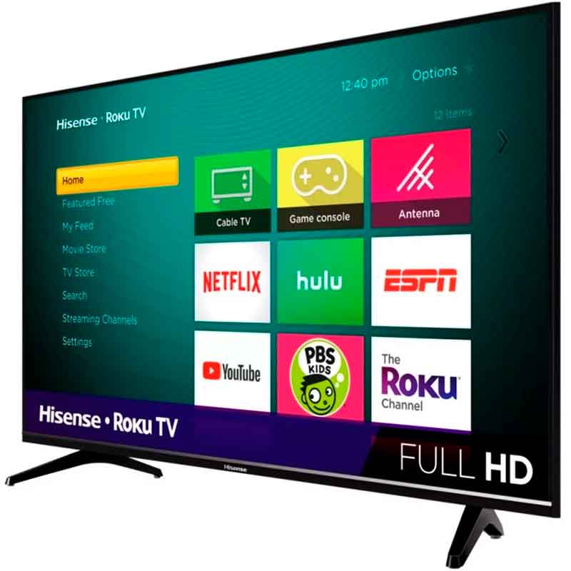 Pantalla 40 Pulgadas HISENSE 40H4030F Full HD Smart TV Roku Televisor