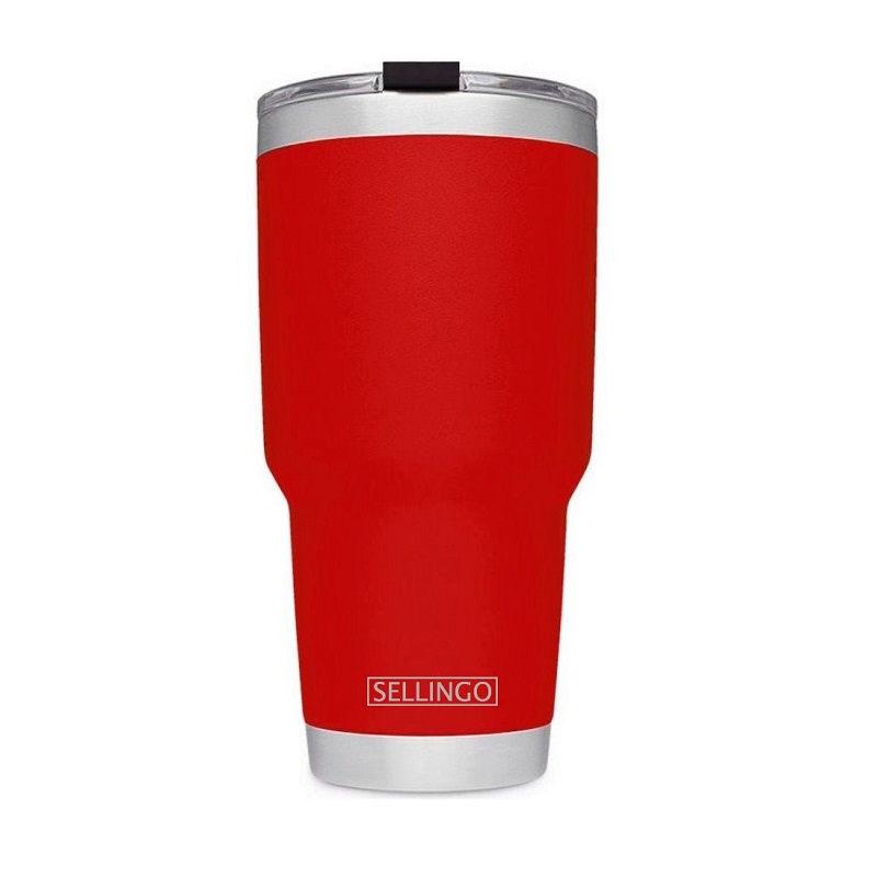 Termo Vaso Sellingo Acero Inoxidable Doble Capa 30 Oz Matte Rojo