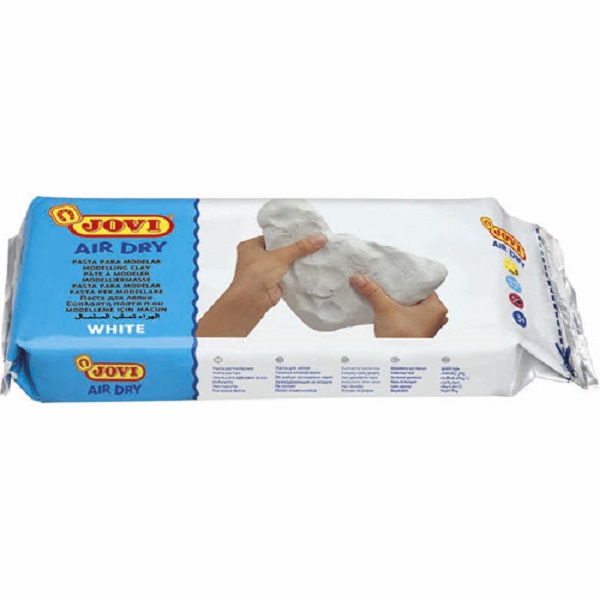 Masa Pasta Para Modelar Ceramica Fria Arcilla Jovi 1kg Blanca