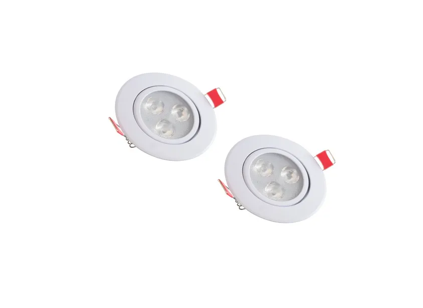 Empotrado Plafon Led 3w Spot Blanco Luz Blanca Dirigible