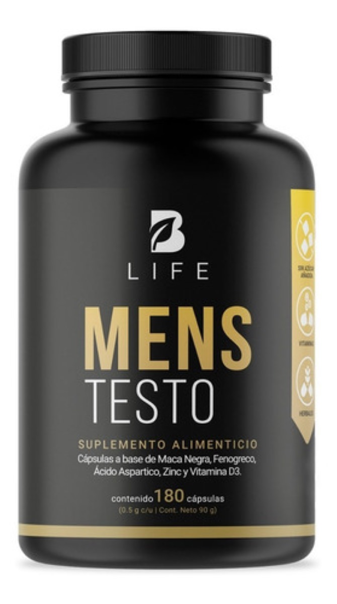 180 Cápsulas Maca Negra Fenogreco Testosterona Hombre