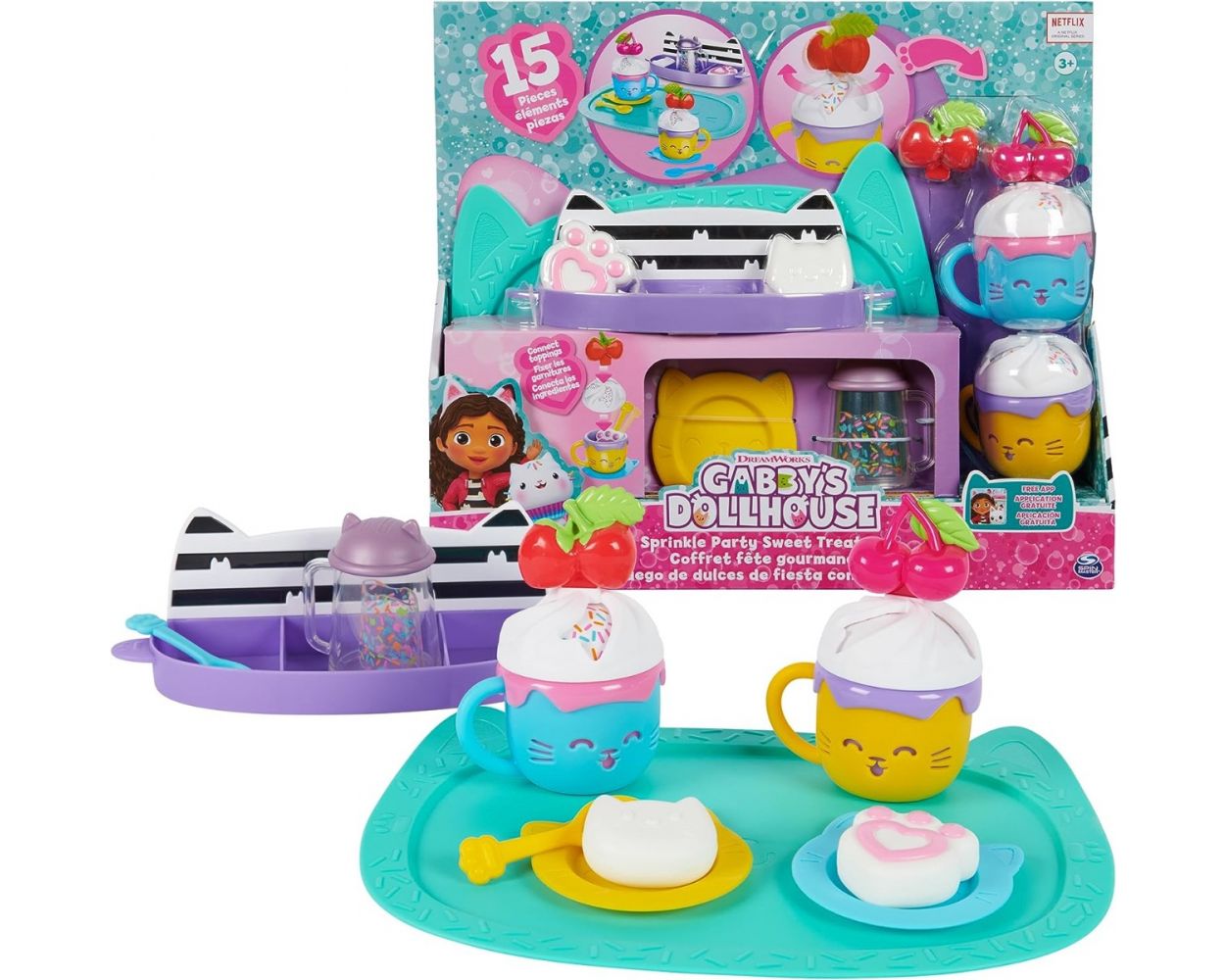 Gabbys Dollhouse Set De Postres Y Chocolates