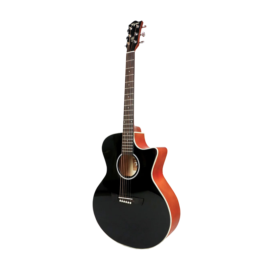 Guitarra Electroac Stica Tagima Tw Eqbk Negra Brillante