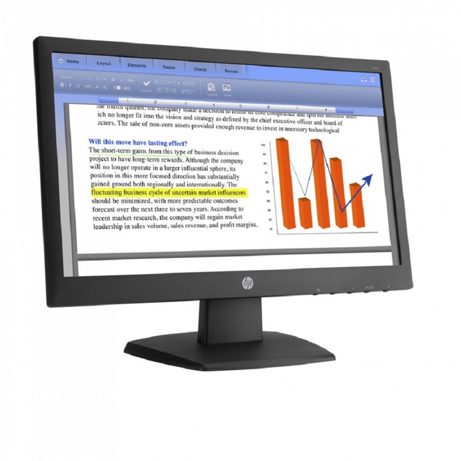 Monitor Hp Hd P Led Vga Ms V