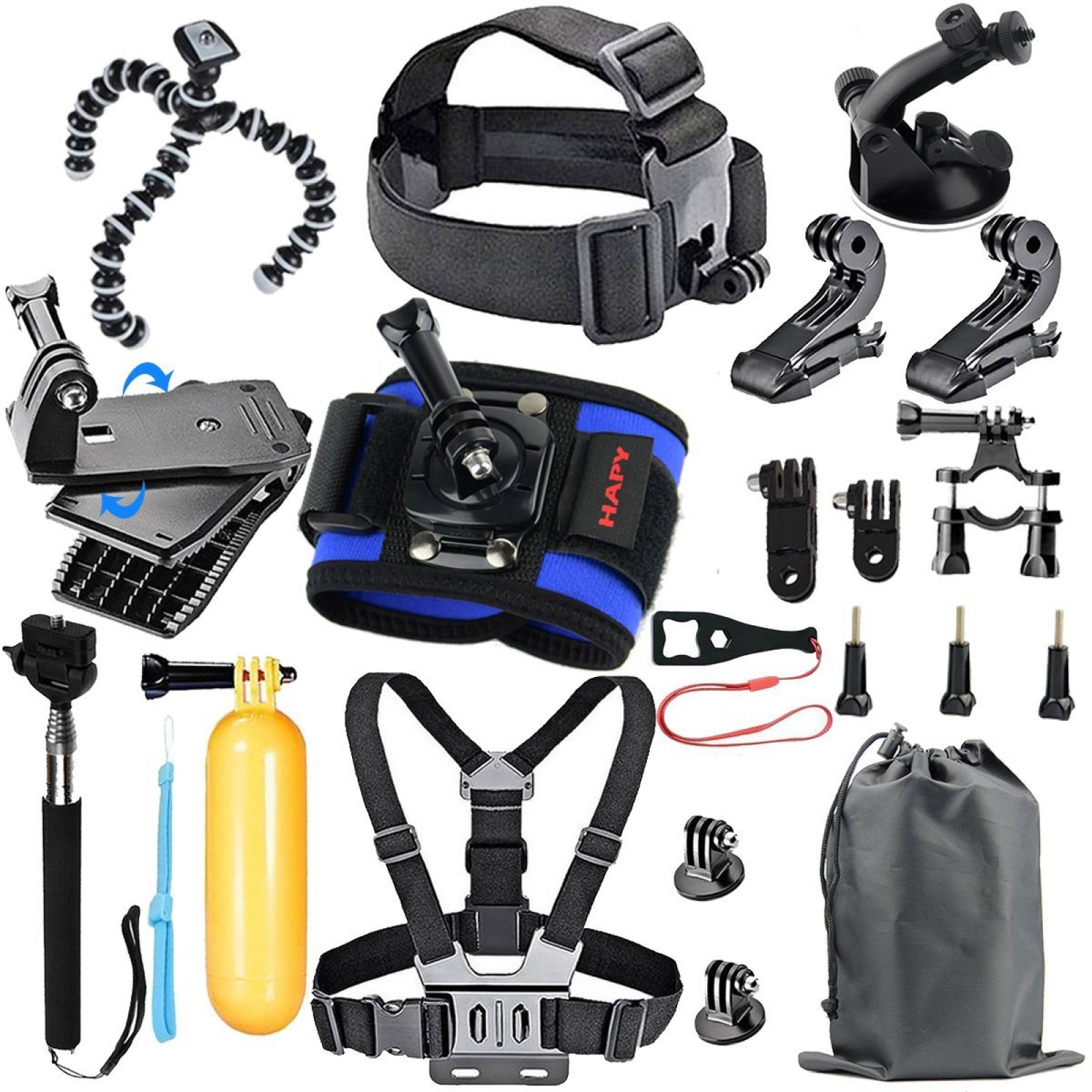 Kit De Accesorios Hapy Para Gopro Hero5 Black Hero5 Session