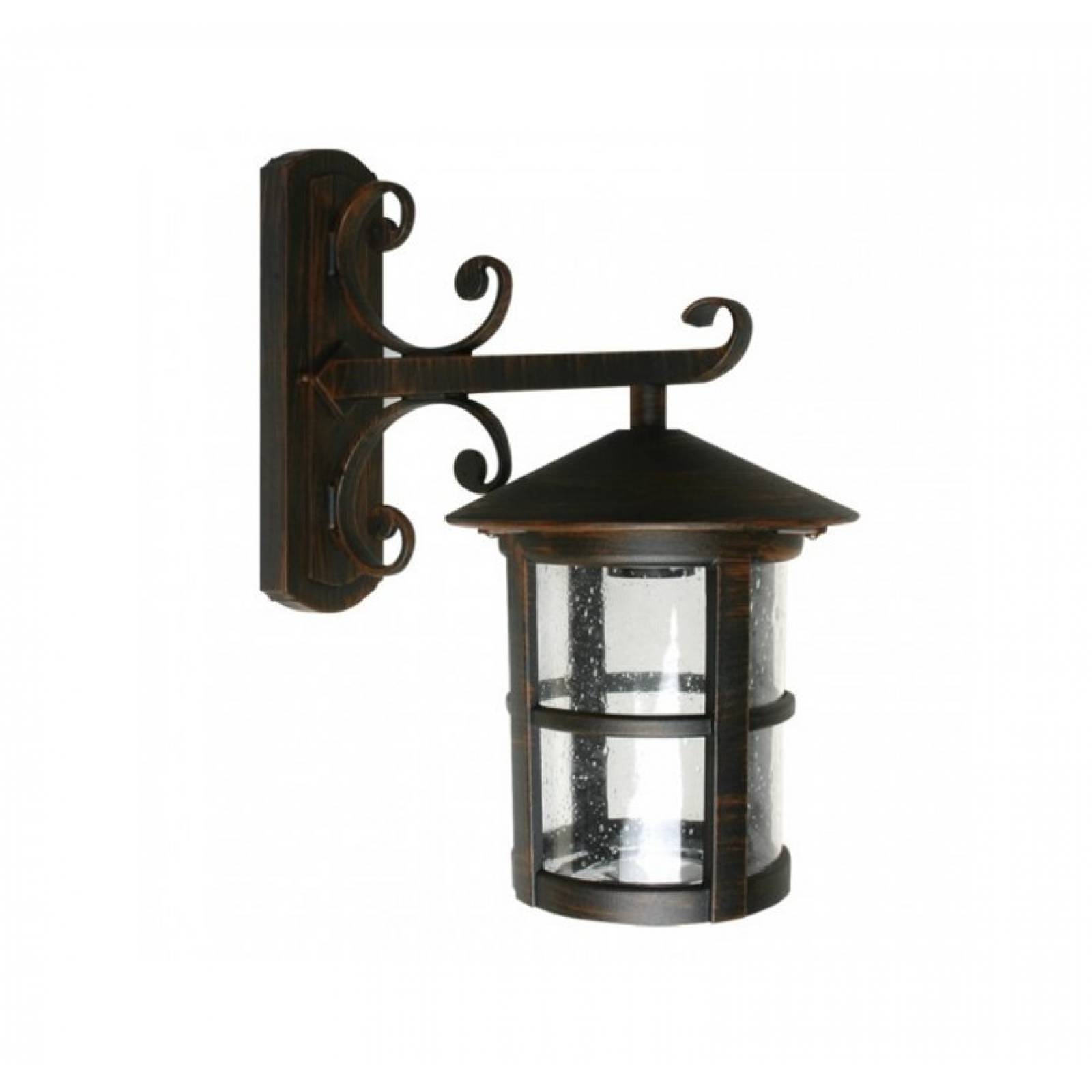 L Mpara Exterior Pared Farol Aluminio Jardin Rustico Calux