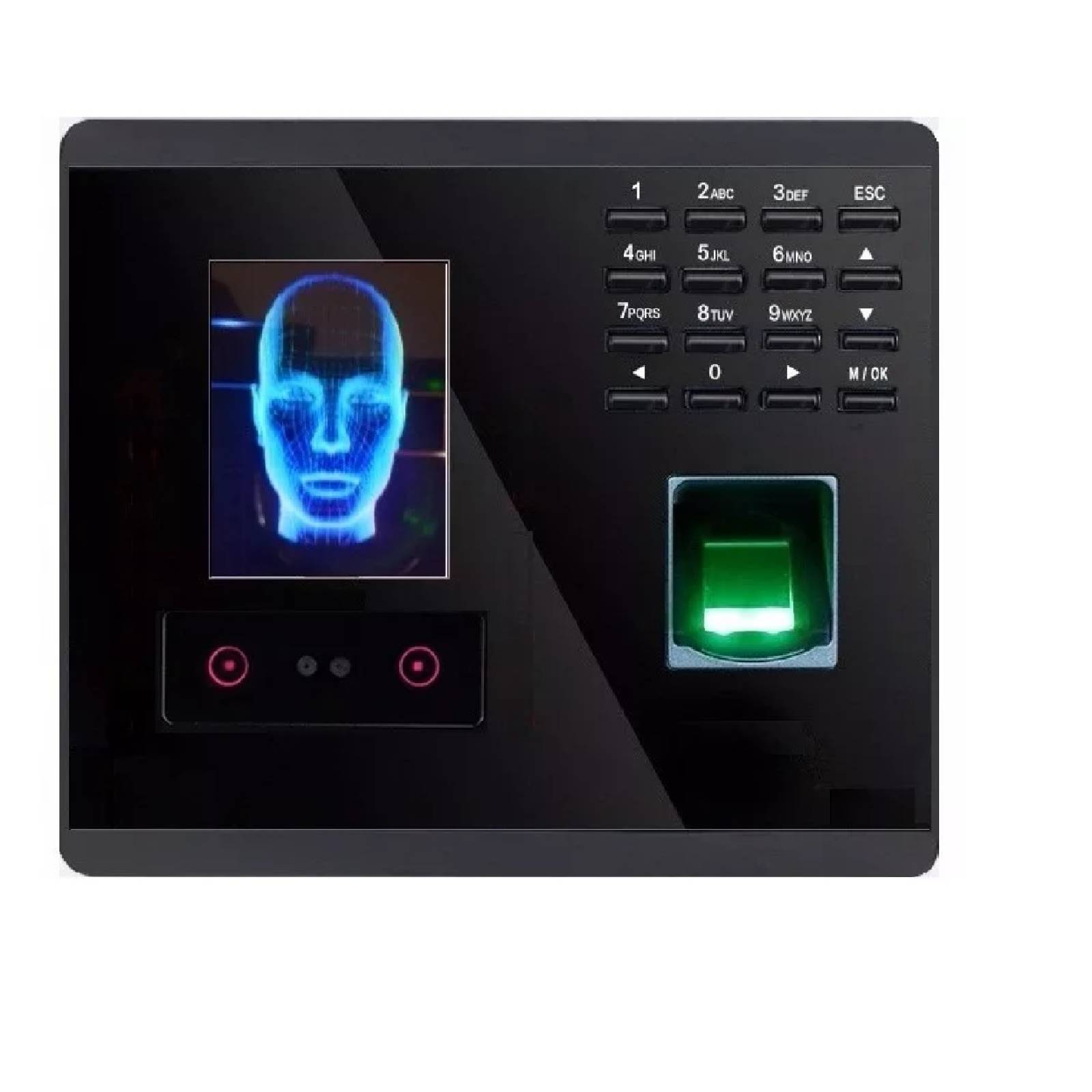 Reloj Checador Facial Y Huella Red Usb Abre Puertas Rostro De La Marc