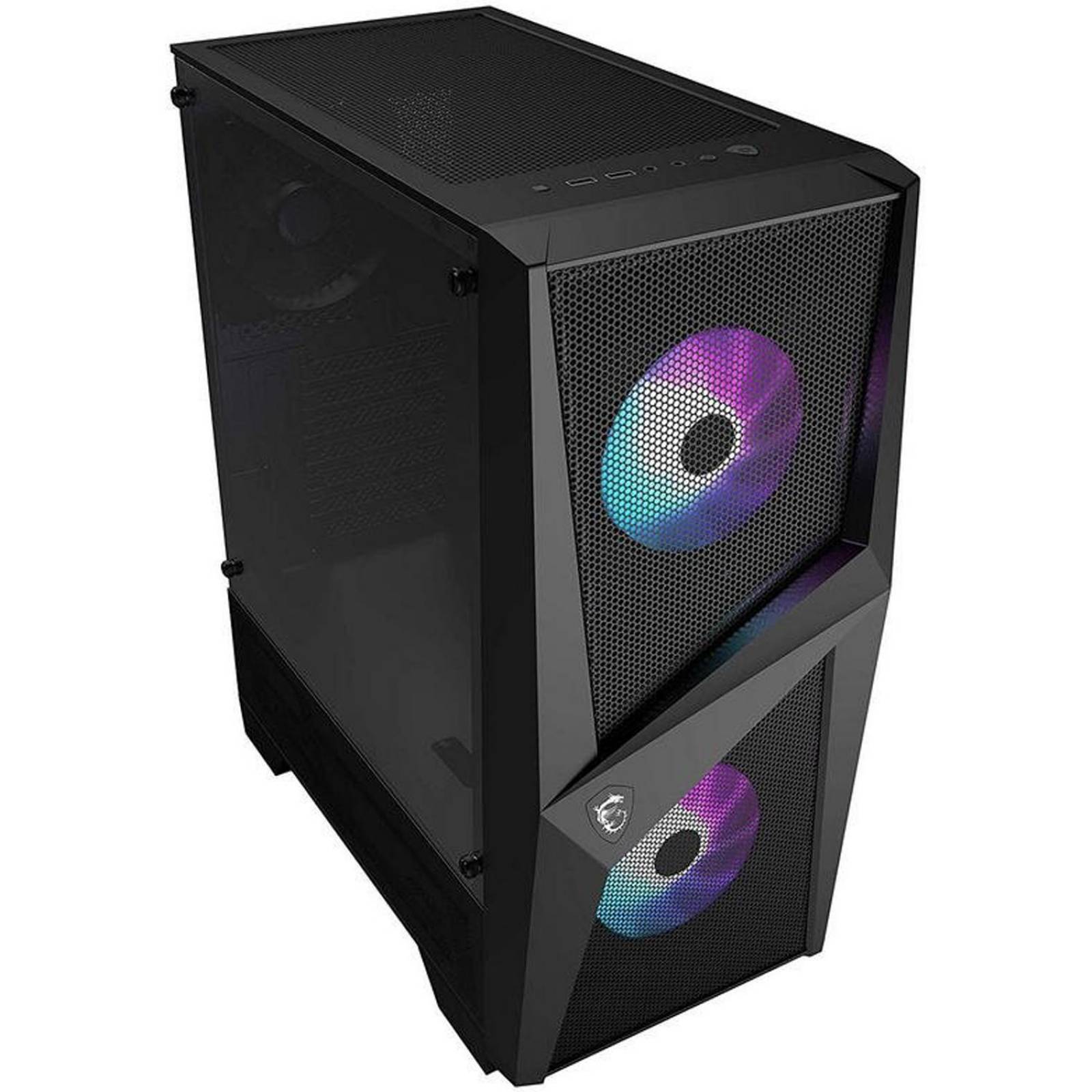 Gabinete Gamer Msi Mag Forge R Rgb Atx Cristal Templado