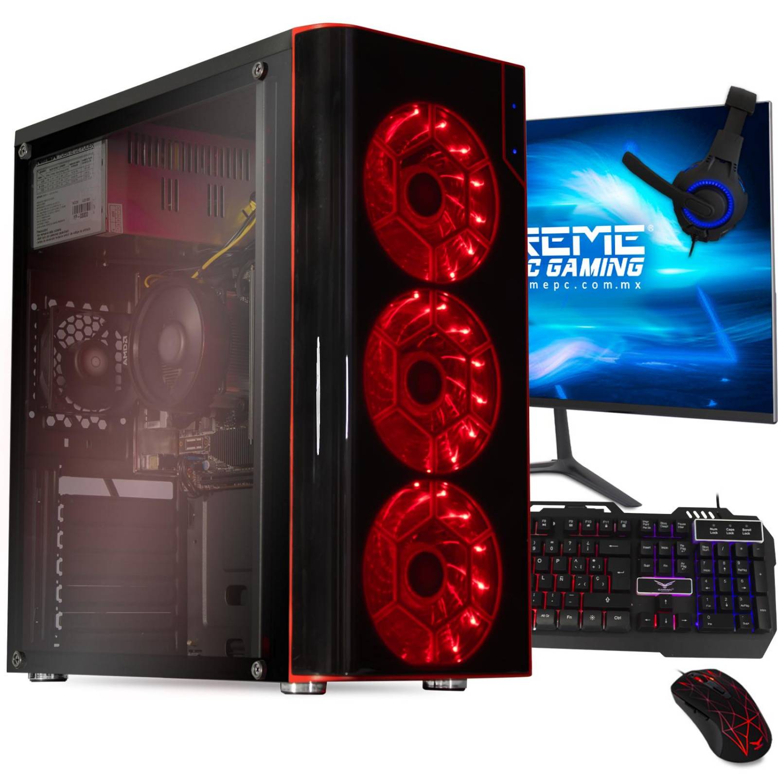 Xtreme Pc Gamer Amd Radeon Vega Ryzen Pro Gb Ssd Monitor Wifi