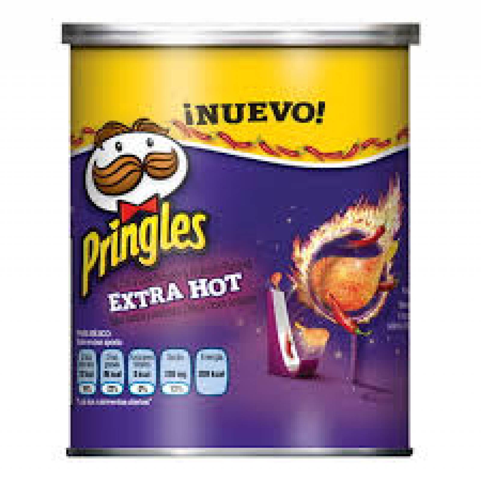 Pringles Papas Extra Hot Envase 40g