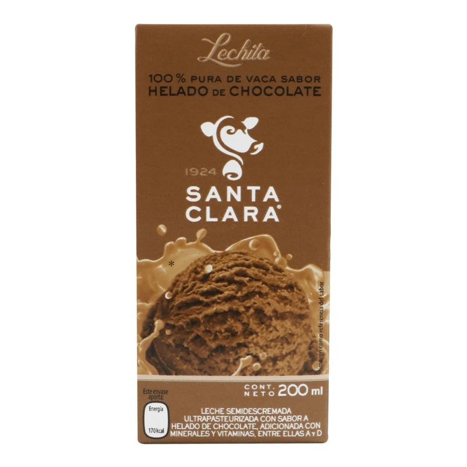 Santa Clara Lechita Helado De Chocolate Envase 200ml