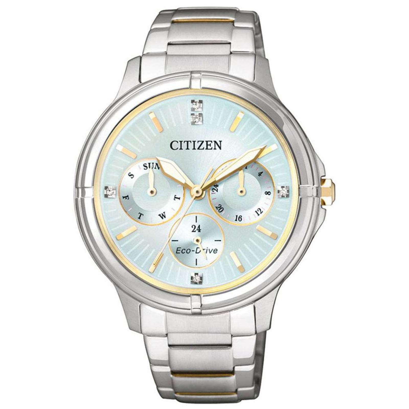 Reloj Citizen Eco Drive Dama Plata Ltr Fd W S