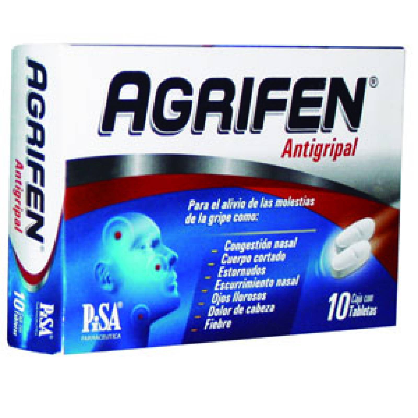 Agrifen Antigripal Tabletas De Mg