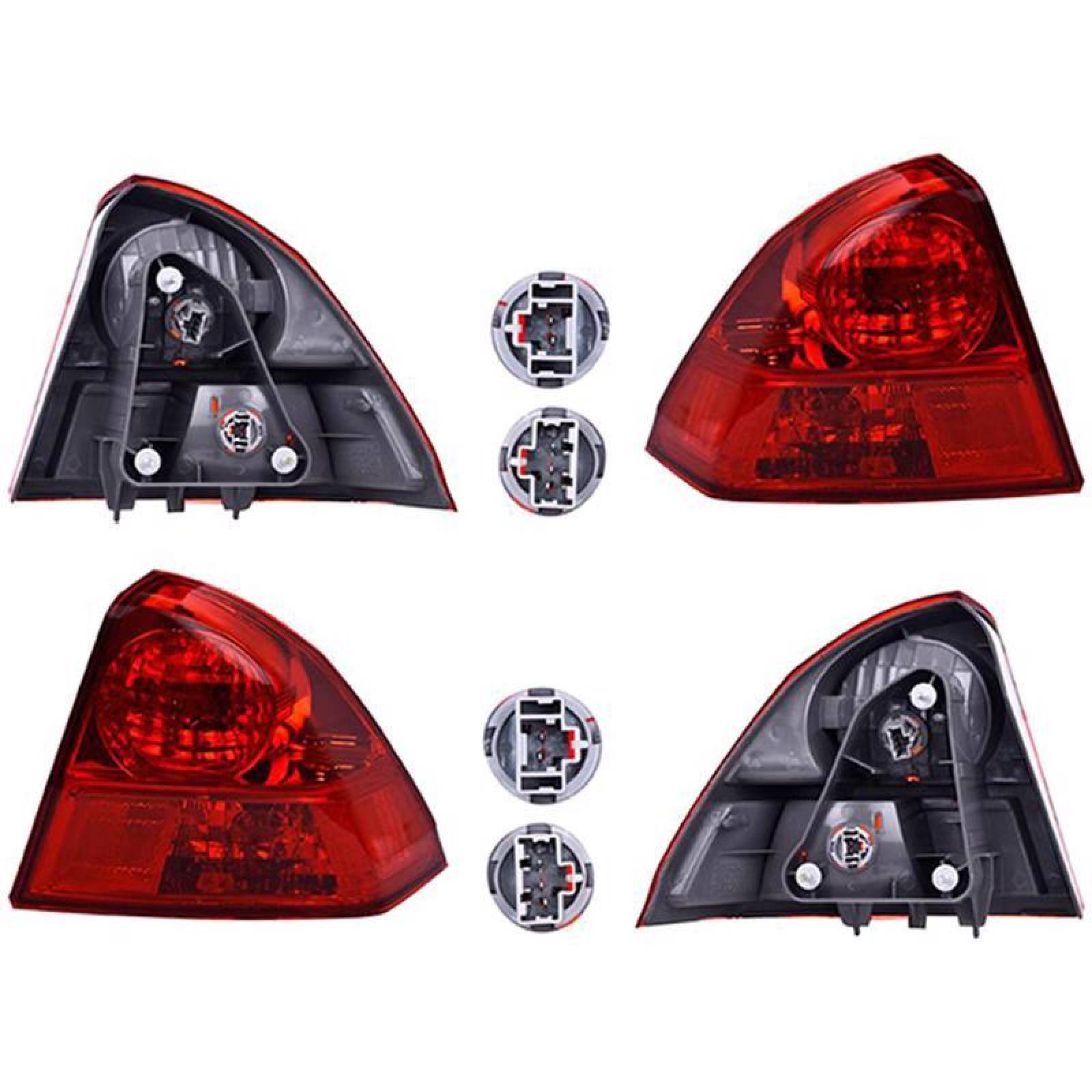 Par De Calaveras Compatible Con Honda Civic 2003 2005 4 Puertas