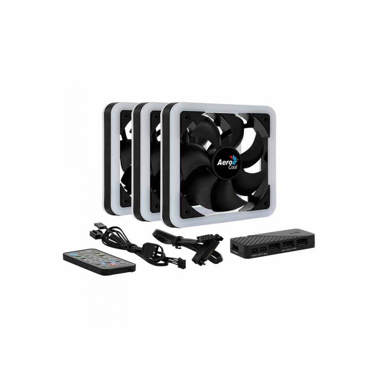 Kit Ventiladores Aerocool Edge Pro Argb Mm Control