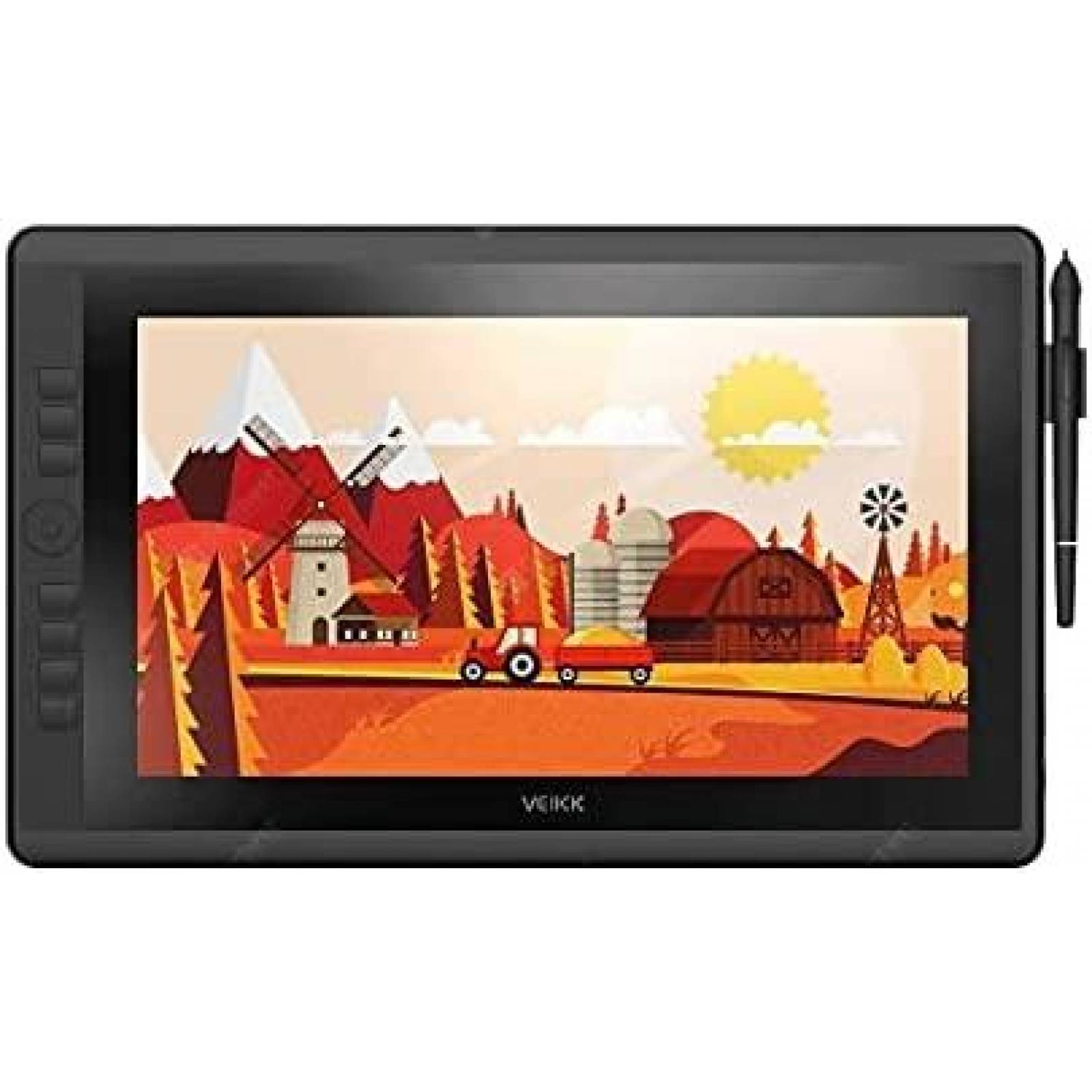 Tablet De Dibujo Veikk Vk Ips Hd Hdmi X