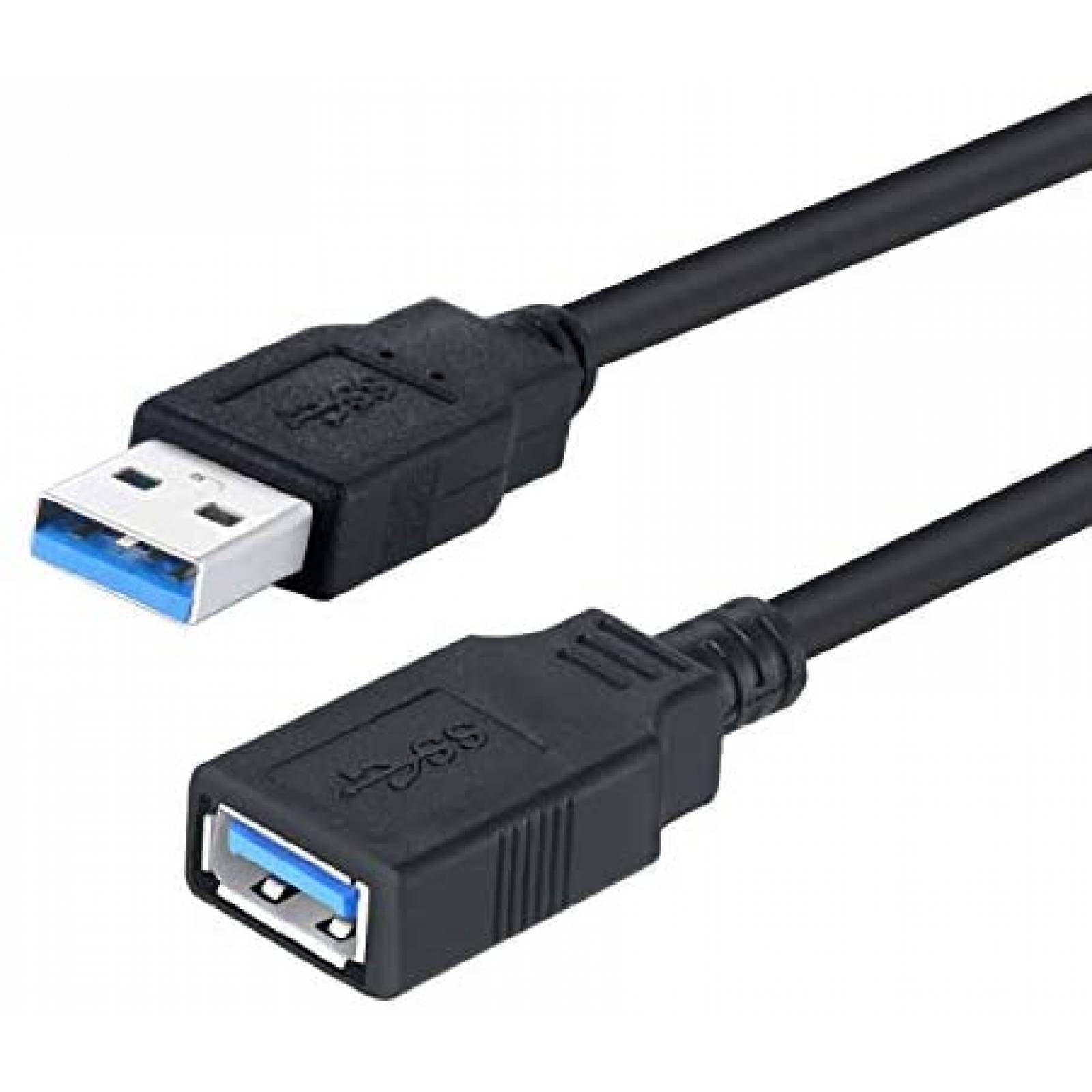 Cable Usb Pasow Usb Macho A Hembra De Pies Negro