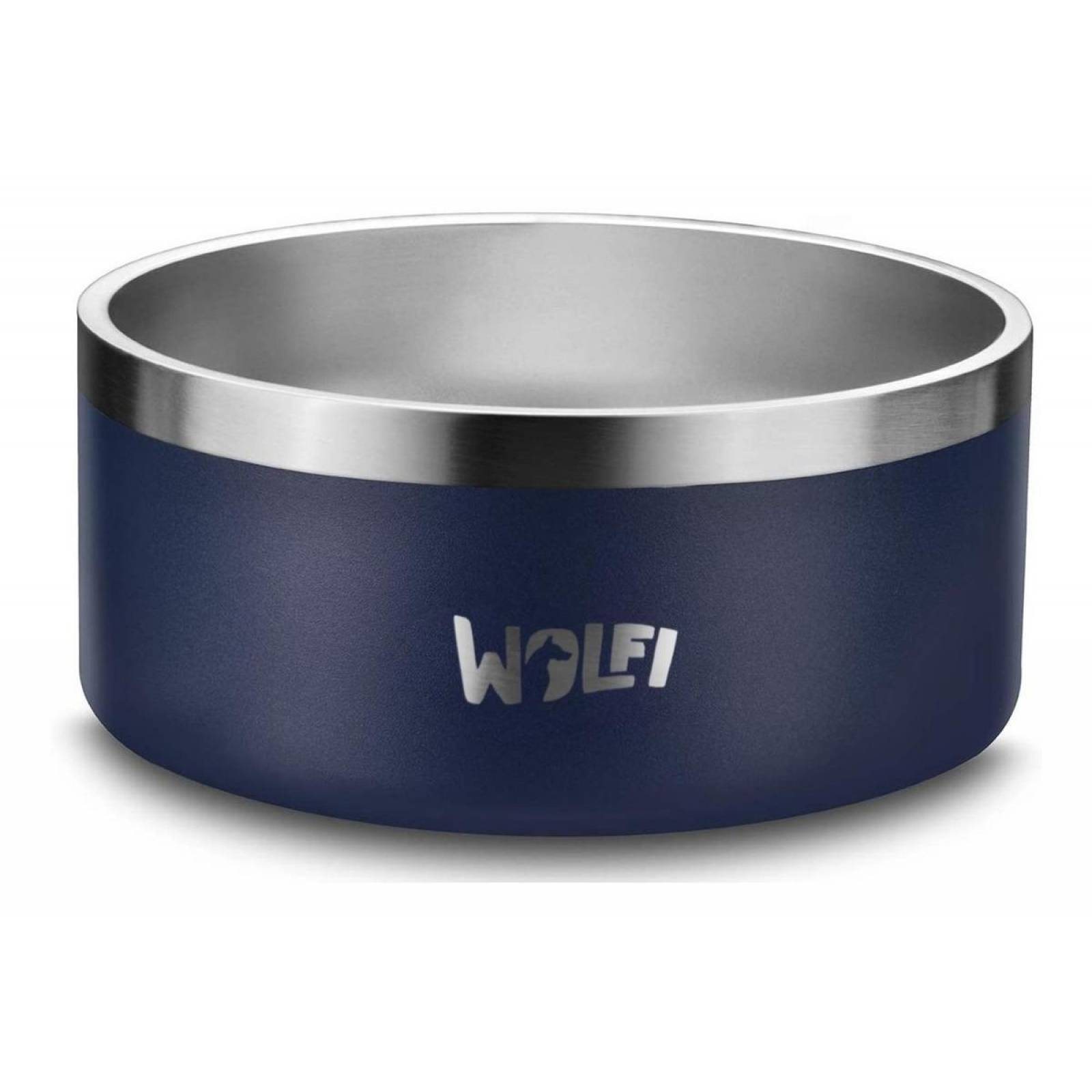 Wolfi Tazón Plato Para Perro Acero Inoxidable Antideslizante 20 Azul