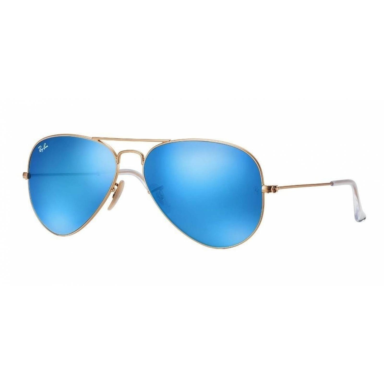 Ray Ban Rb Aviator Azul Espejo Gota Grande