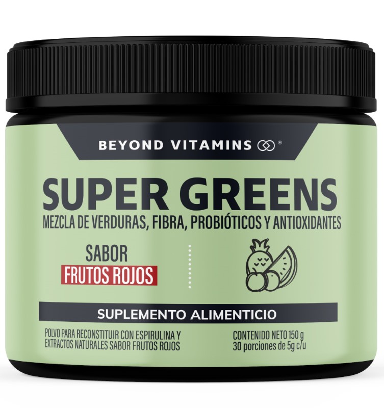 Suplemento Alimenticio Beyond Vitamins Super Greens Jugo Verde En