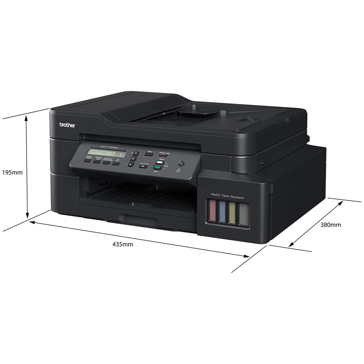 Impresora Multifuncional Brother Ink Tank DCP-T710W / Tinta continua /  Color / WiFi / USB - Tecnología y más
