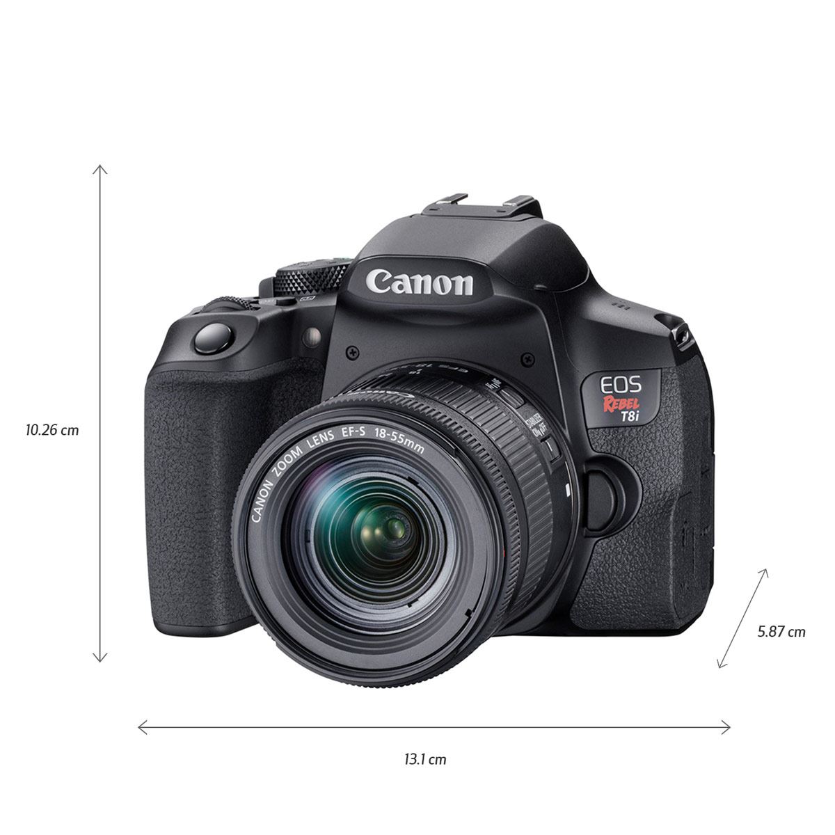 Cámara Canon T8i Lente EF-S 18-55mm
