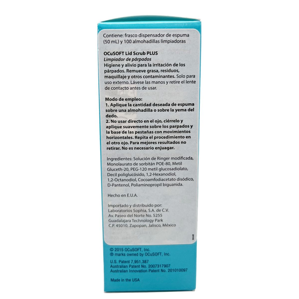 OCuSOFT® Espuma Limpiadora para Párpados