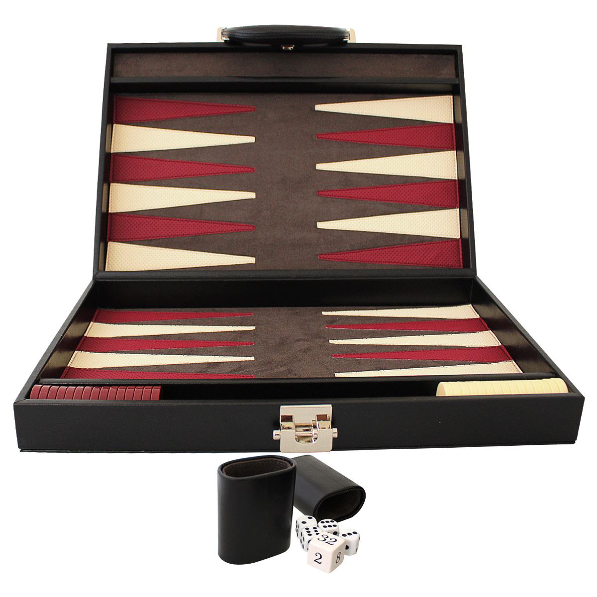 Backgammon Negro Med 408 Curpiel