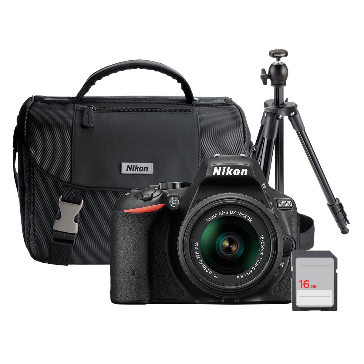 Cámara Nikon Kit D5500 LK Negro