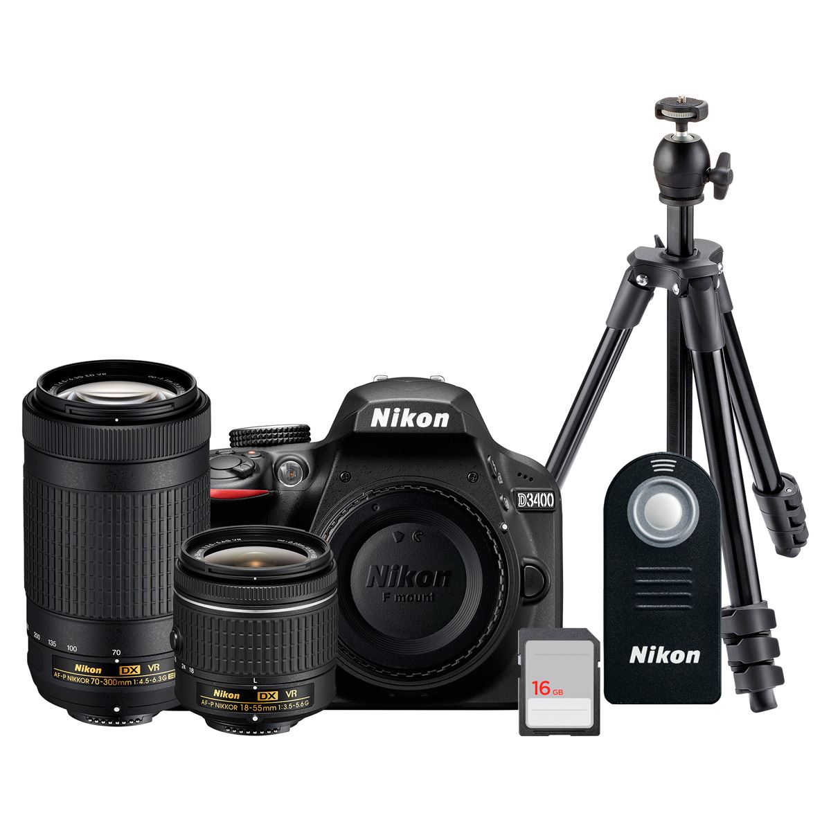 Nikon D3400 Kit 18-105mm noir au meilleur prix sur