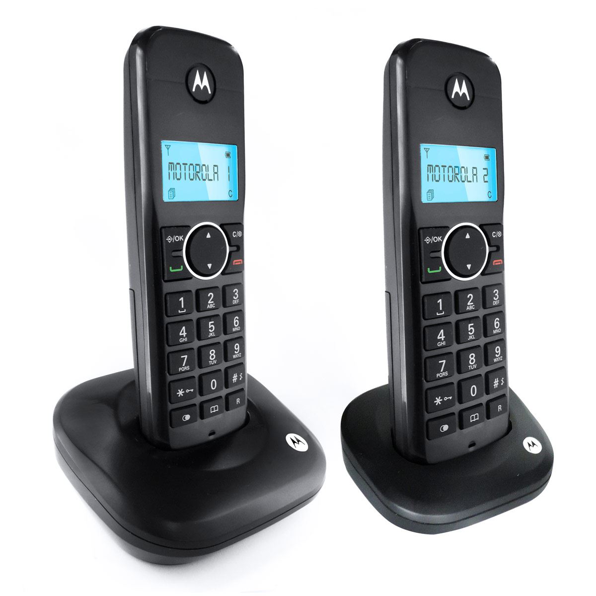 Teléfono inalámbrico digital Motorola MOTO500ID-2 negro