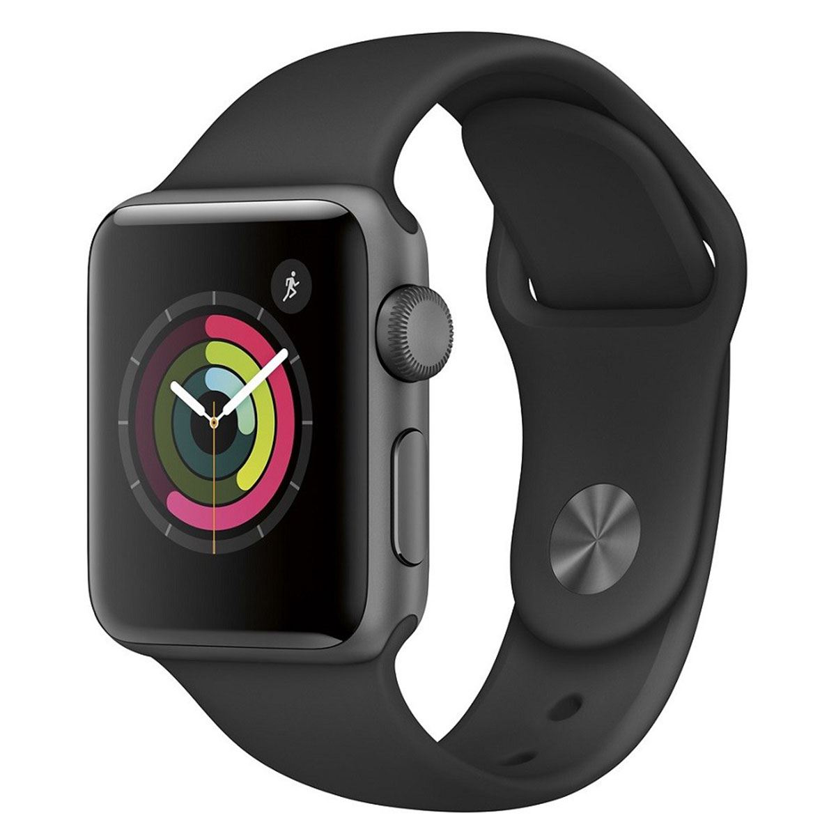 Apple Watch Serie 1 38MM Space Grey Aluminium Banda Deportiva Negra