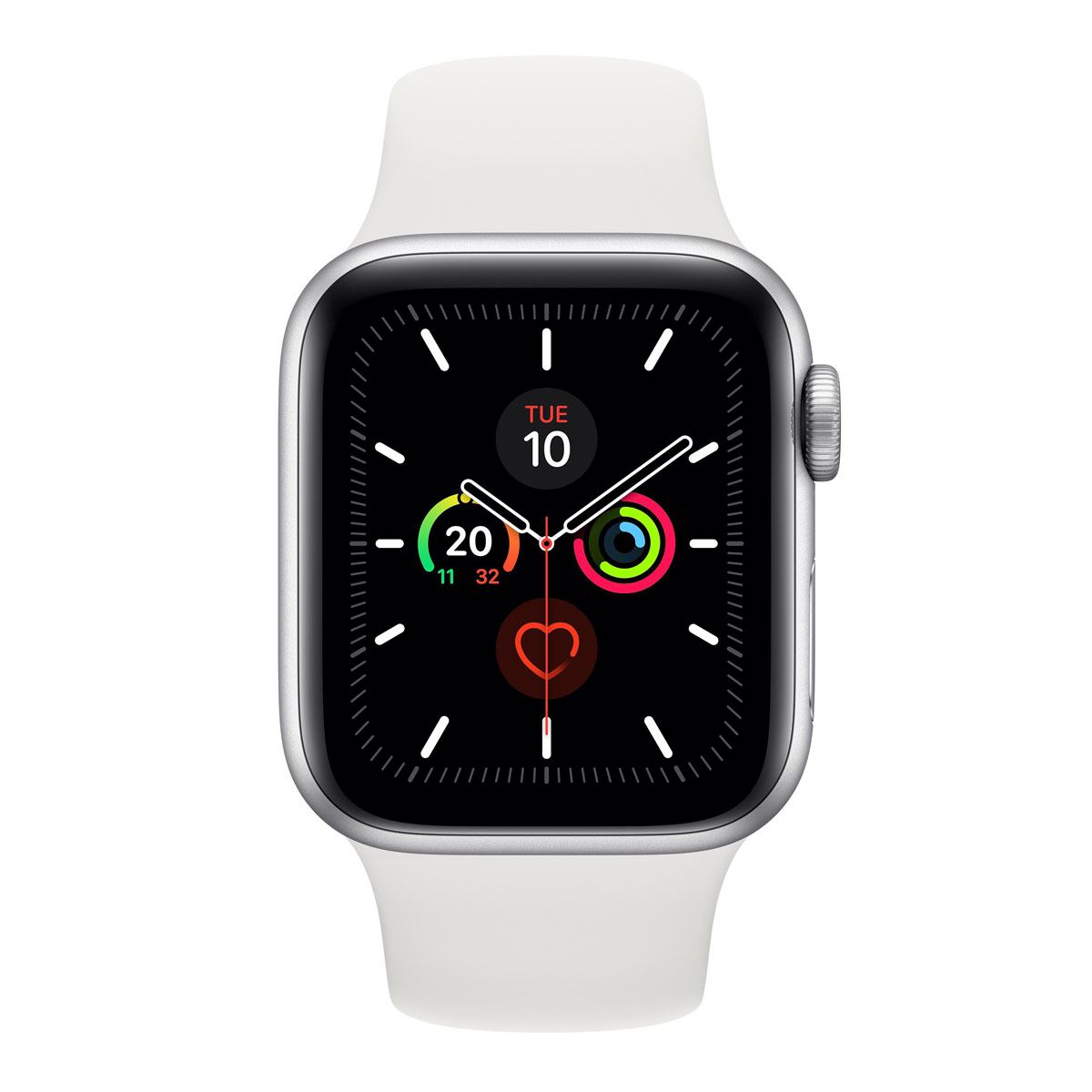 Apple Watch S5 40 mm Plata con Correa Blanca