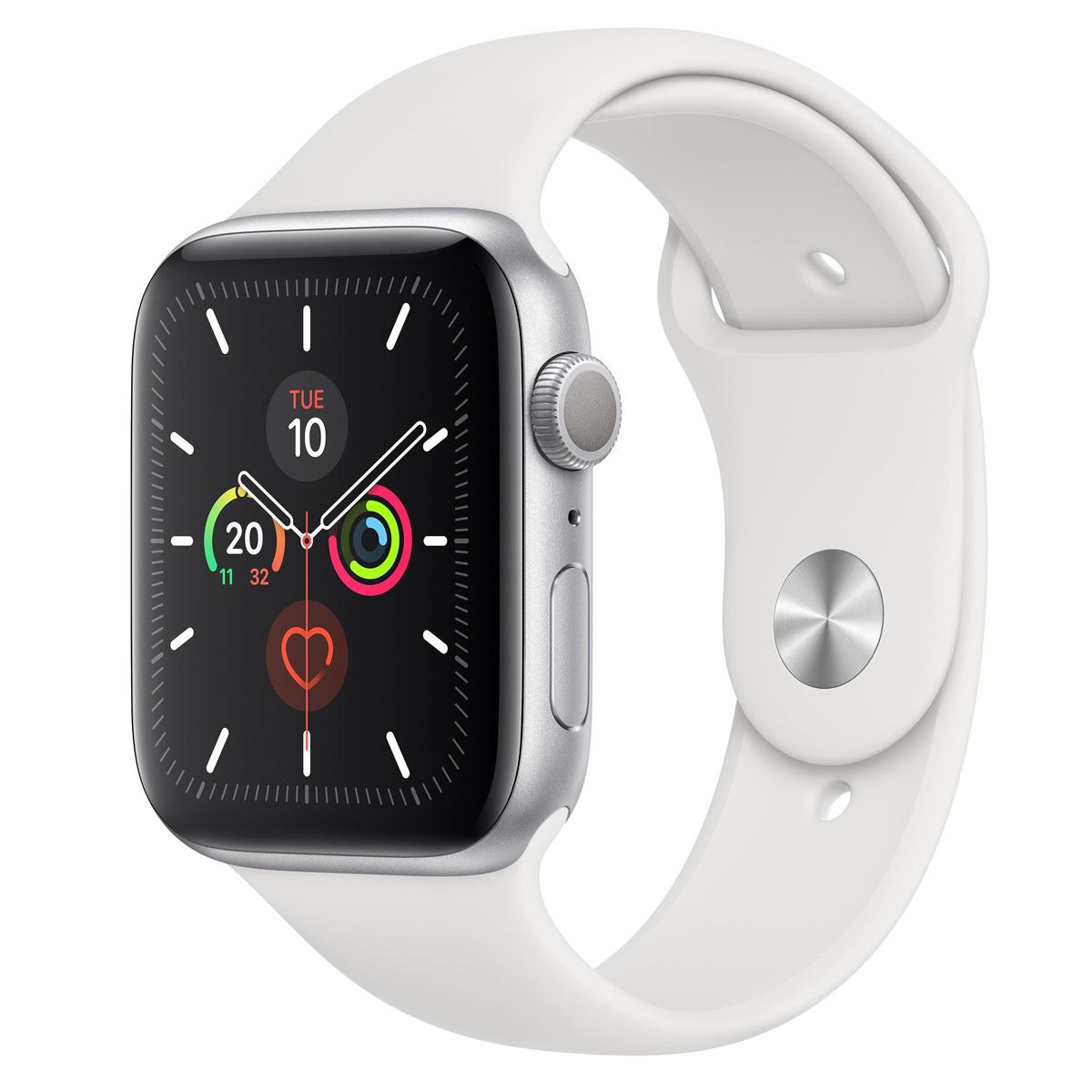 Apple Watch S5 40 mm Plata con Correa Blanca