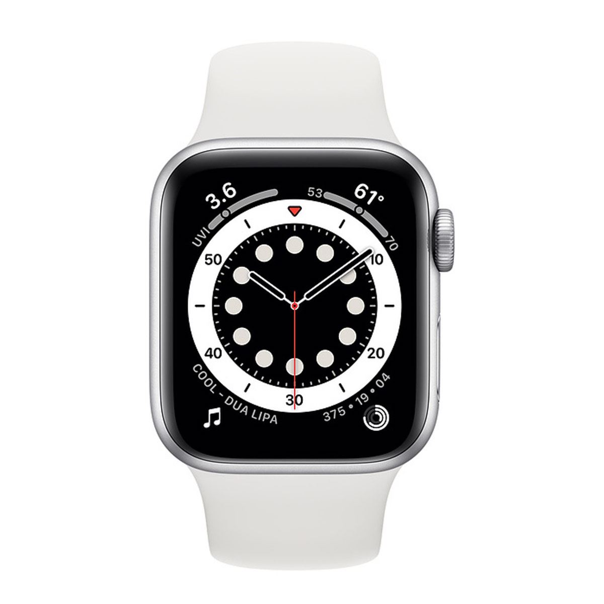 Apple Watch S6 GPS Plata 40mm con Correa Blanca
