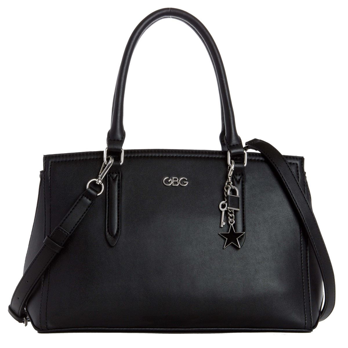 Bolso G By Guess Pacific Coast satchel  negro