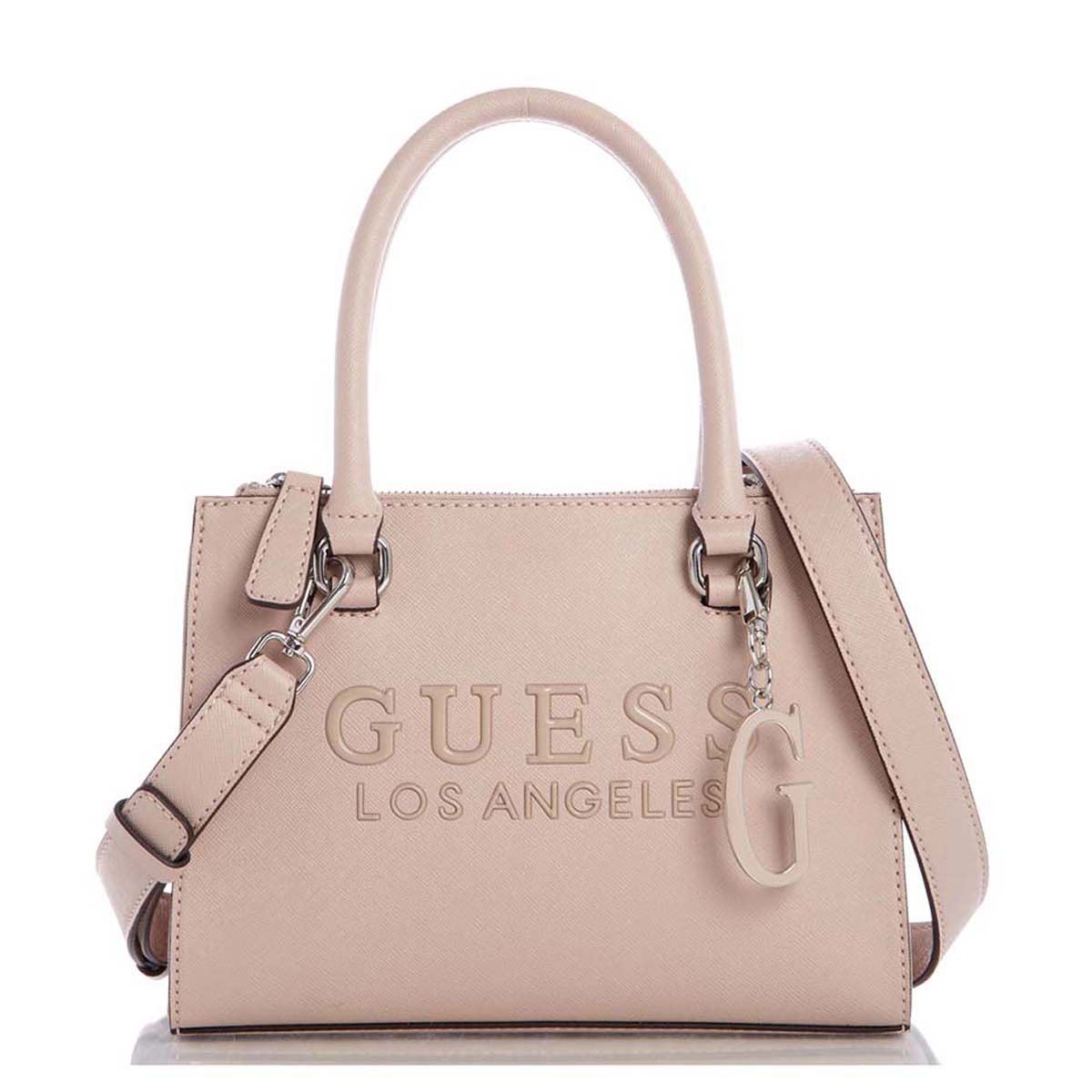 Bolsa Guess Satchel Rosa Claro