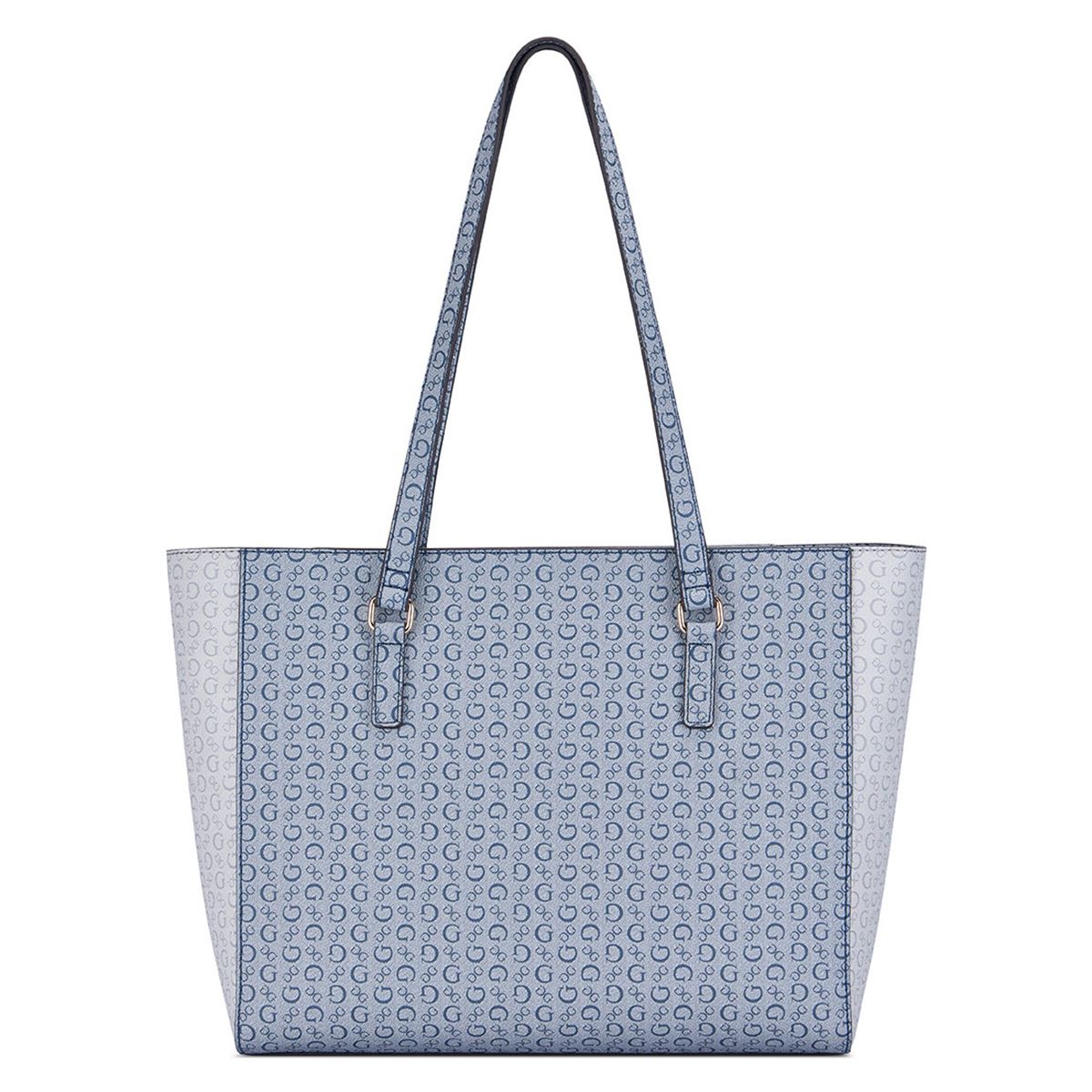 Bolsa Guess Factory Estilo Tote En Color Azul Logo Modelo Ag885125-Bmt