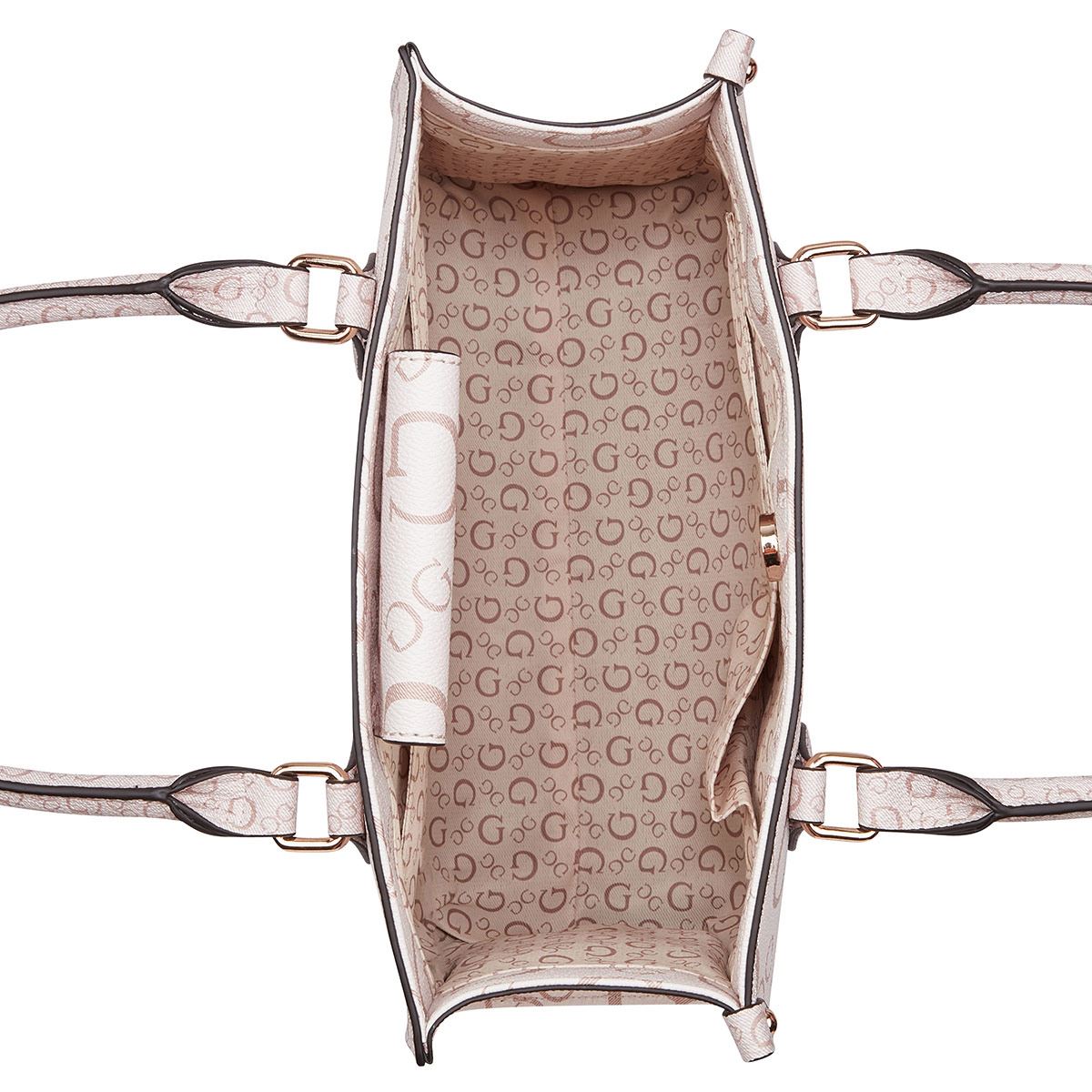 Bolsa Guess Factory Estilo Small Carryall En Color Rosa Viejo Modelo Mg823822-Bls