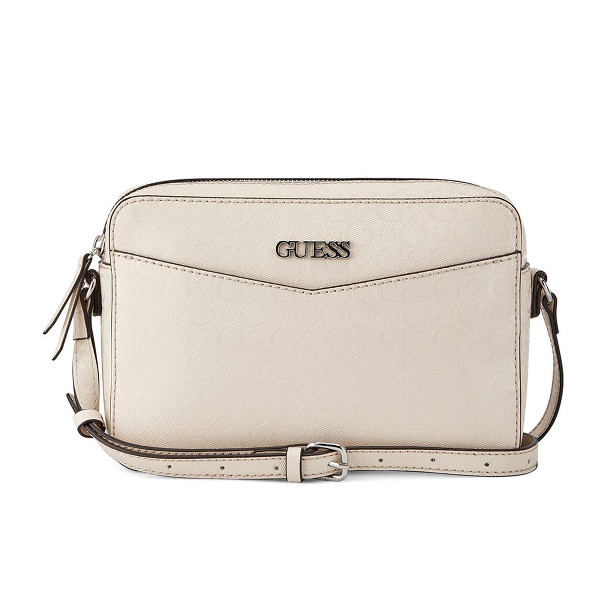 Bolsa Guess Factory Estilo Crossbody En Color Beige Claro Modelo Sa872979-Lin