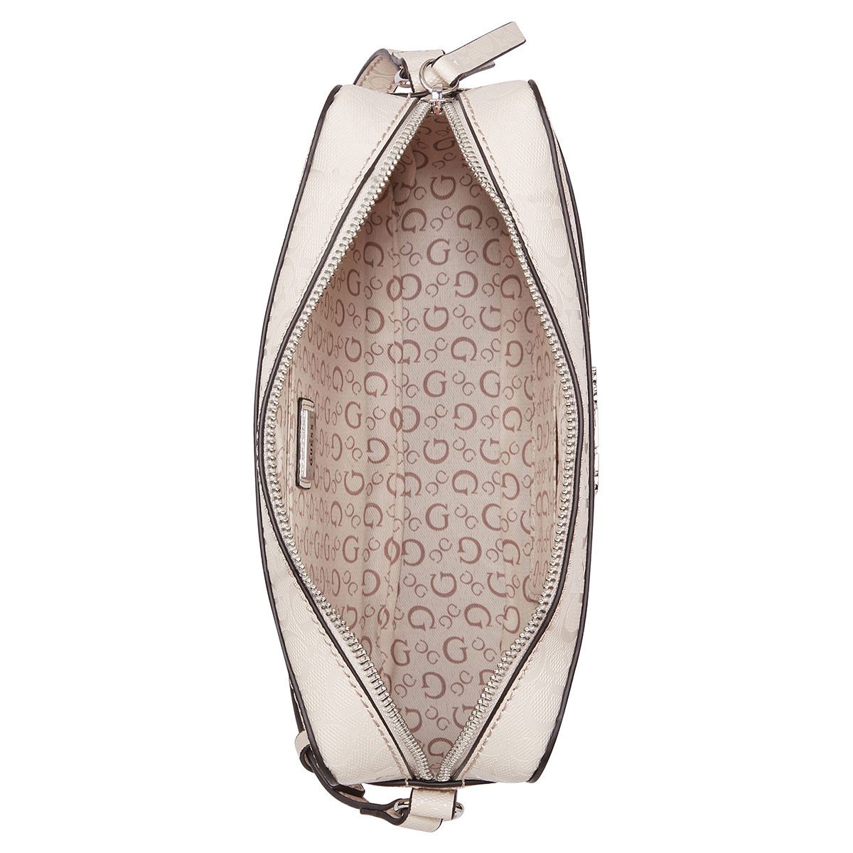 Bolsa Guess Factory Estilo Crossbody En Color Beige Claro Modelo Sa872979-Lin