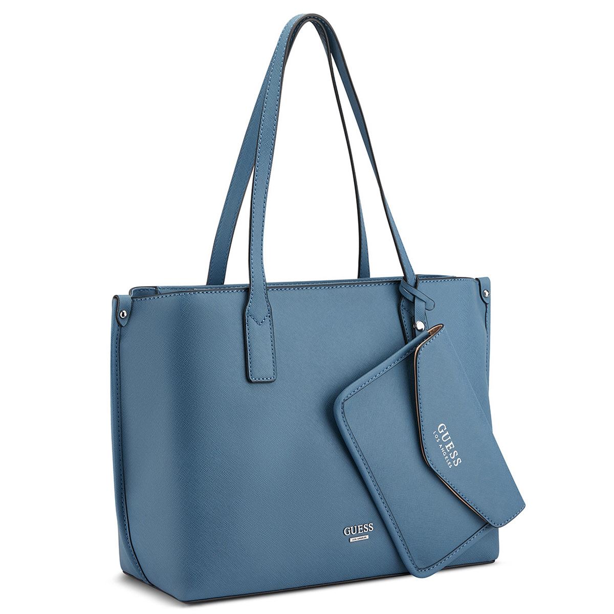 Bolsa Guess Factory Estilo Carryall En Color Azul Modelo Sf860623-Den