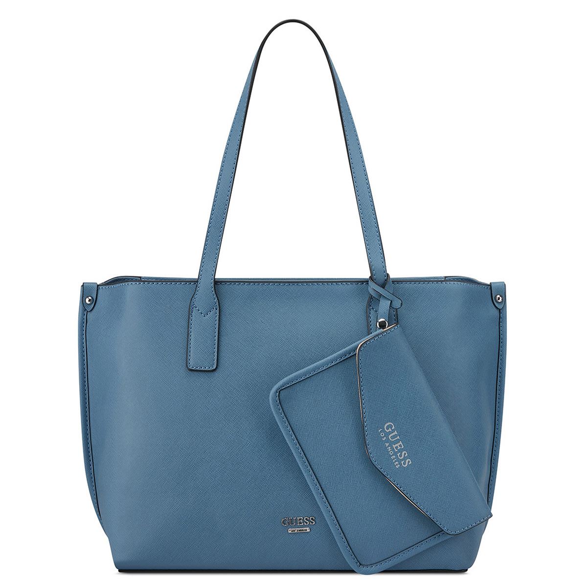 Bolsa Guess Factory Estilo Carryall En Color Azul Modelo Sf860623-Den