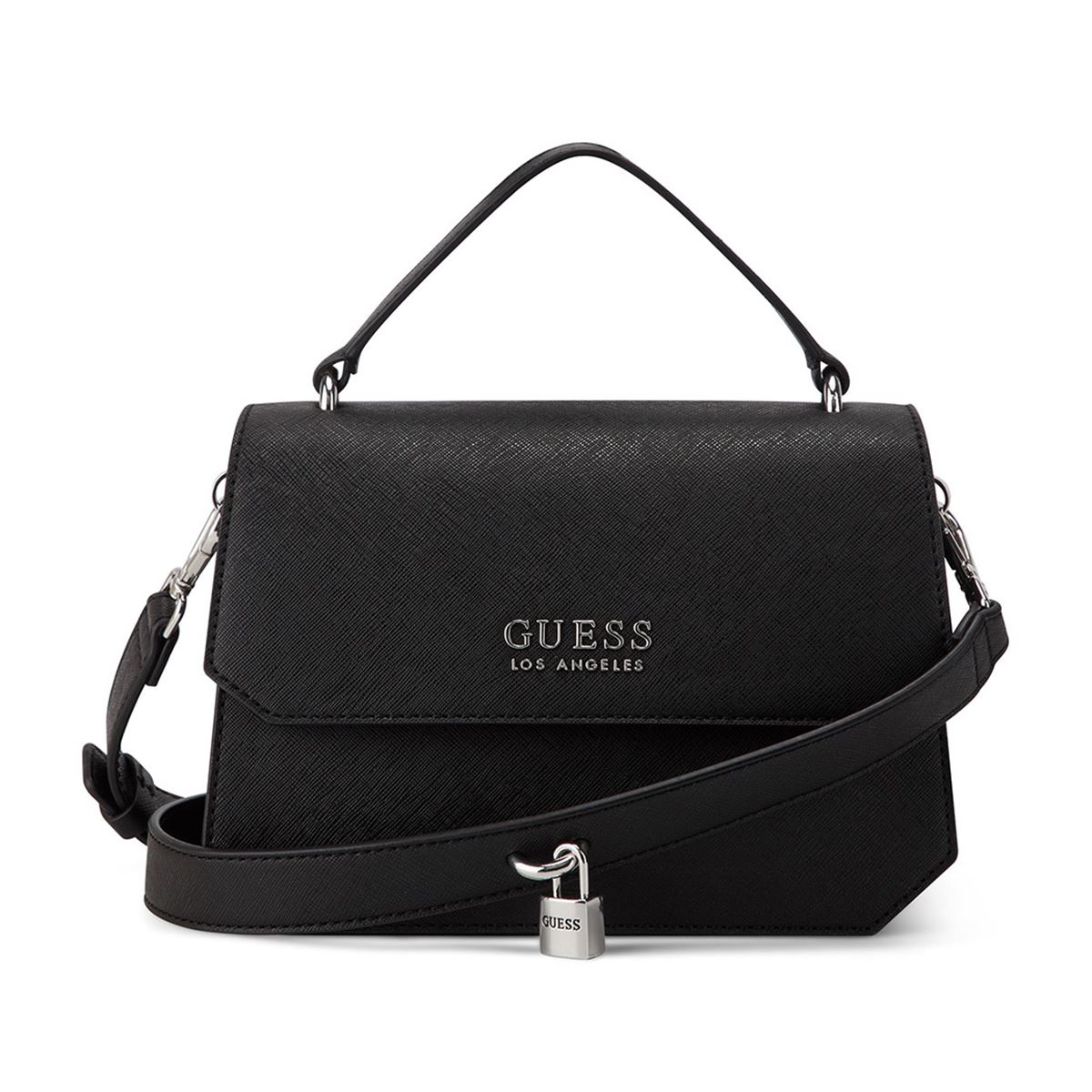 Bolsa Guess Factory Estilo Crossbody En Color Negro Modelo Sf885078-Bla
